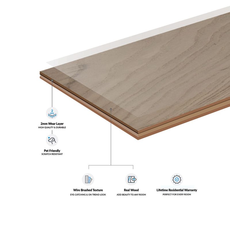 NEXTSUJI89037 Westport White Oak Engineered Hardwood Flooring - Image 6
