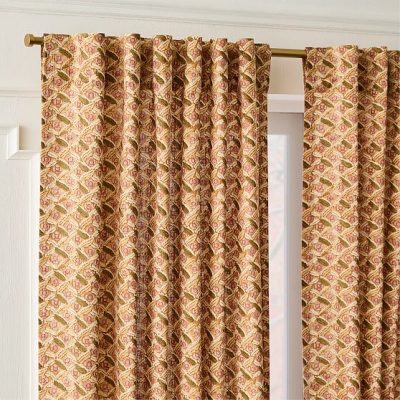 NEXTSUJI89069 Pierce & Ward Floral Lattice Curtain